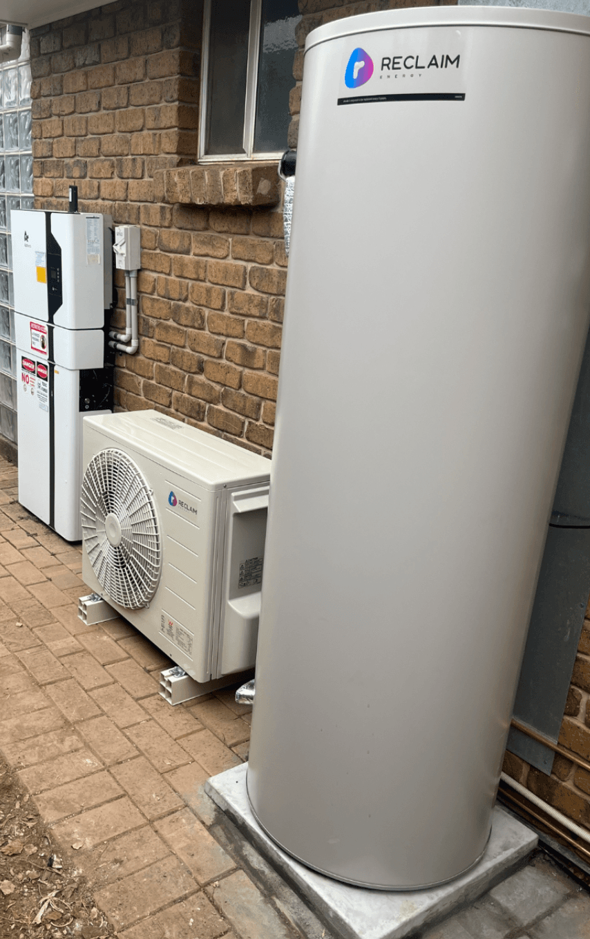 Reclaim Energy CO₂ heat pump hot water system, installed and commissioned by HiPer Haus