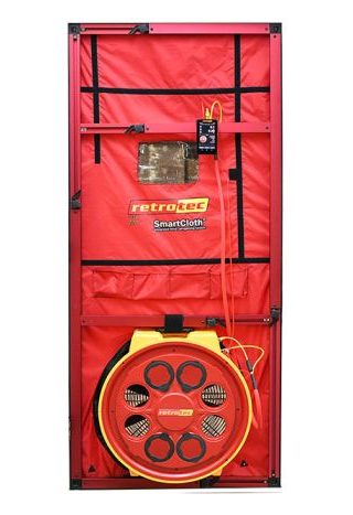 Retrotec blower door kit