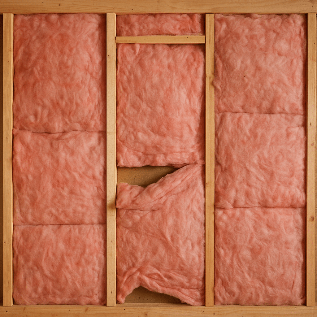 Bad insulation installation