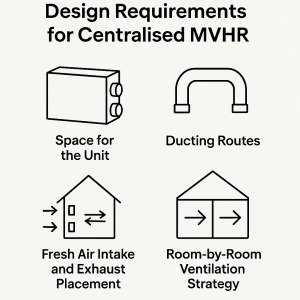 Design requirements for Centralised MVHR