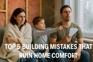 Top 5 Mistakes that ruin home comfort