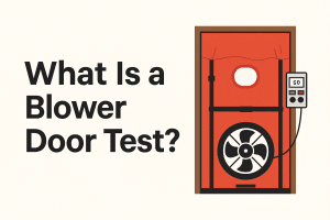 What is a blower door test?